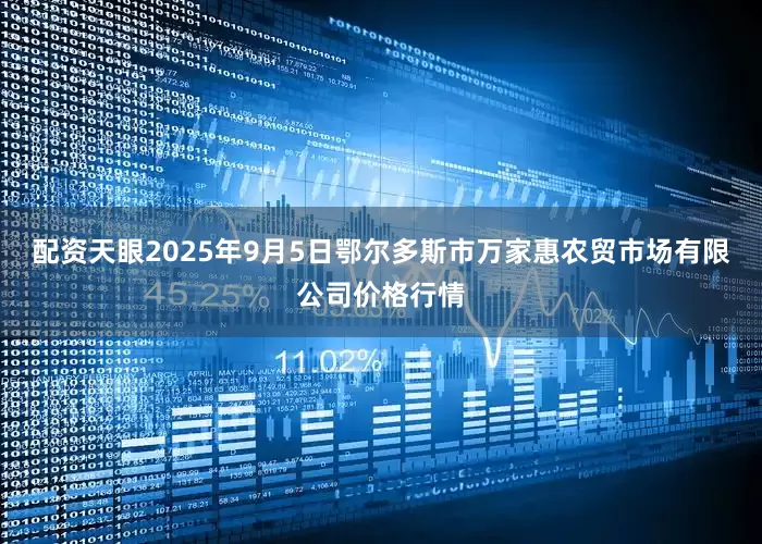 配资天眼2025年9月5日鄂尔多斯市万家惠农贸市场有限公司价格行情